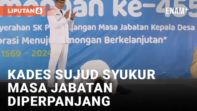 Masa Jabatan Diperpanjang Menjadi 8 Tahun, Kades Siser Sujud Syukur Saat Terima SK