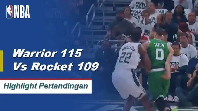 Cuplikan Pertandingan NBA : Warriors 115 vs Rockets 109