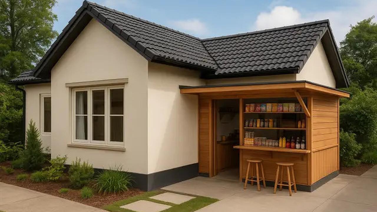 6 Desain Rumah L-Shape dengan Warung Kecil di Depan, Estetik dan Fungsional