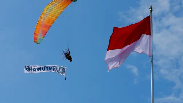 Tari Kolosal hingga Atraksi Dirgantara Meriahkan Upacara HUT ke-80 RI di Banyuwangi