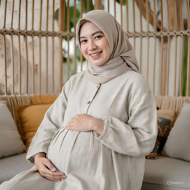 Outfit Ibu Hamil Hijab