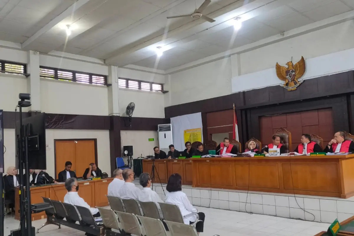 Persidangan kasus dugaan korupsi akuisisi saham PT Satria Bahana Sarana (SBS) yang dilakukan PT Bukit Asam Tbk. (PTBA) melalui anak usaha PT Bukit Multi Investama (BMI). (Liputan6.com/ ist)