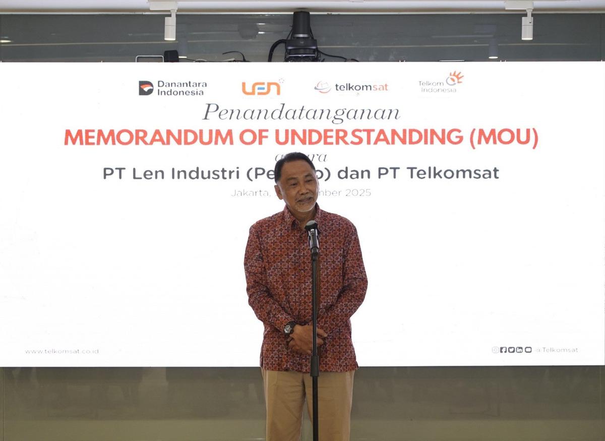 Telkomsat & PT Len Industri Teken MoU Pengembangan Infrastruktur Komunikasi