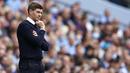 Pelatih Aston Villa, Steven Gerrard, gagal membantu mantan timnya yakni Liverpool usai gagal menaklukkan City. (AP/Dave Thompson)