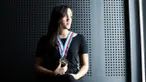 Emilia Guliva Hampp meraih medali emas lewat ski air di Pekan Olahraga Nasional (PON) Jabar 2016.