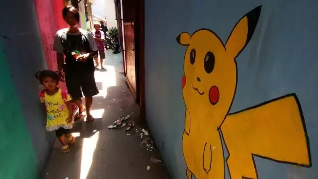 6 Lukisan Pokemon dan Doraemon di Dinding Ini Nyeleneh, Kocak