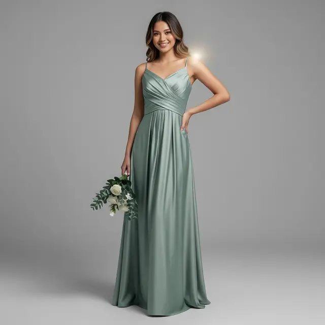 Model Baju Bridesmaid Bahan Satin