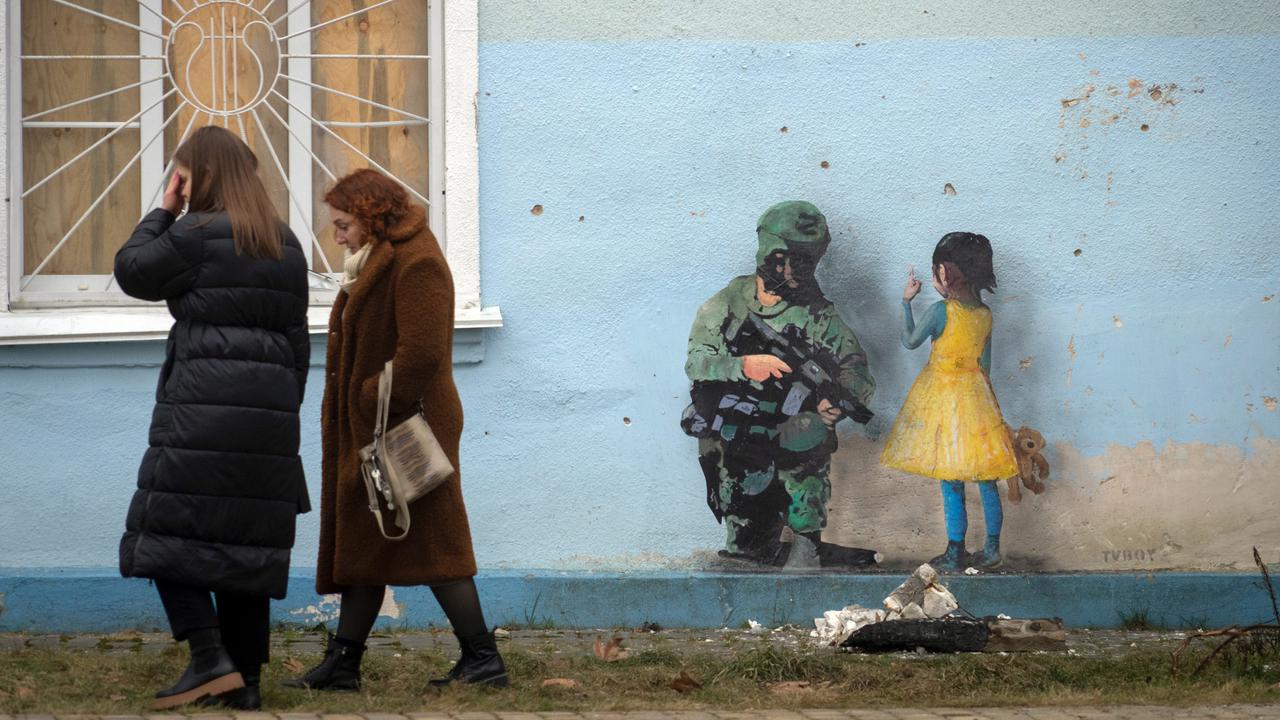 Pesan Damai Seniman Jalanan TvBoy untuk Korban Perang Rusia - Ukraina