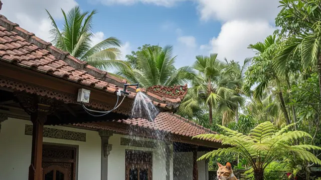 cara mencegah kucing liar berak di atap rumah