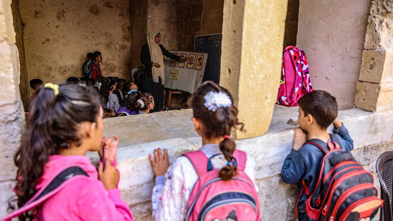 FOTO: Potret Anak-Anak Gaza  Kembali Bersekolah Usai Gencatan Senjata