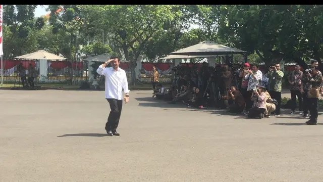 Politikus Nasdem Syahrul Yasin Limpo menyambangi Istana.