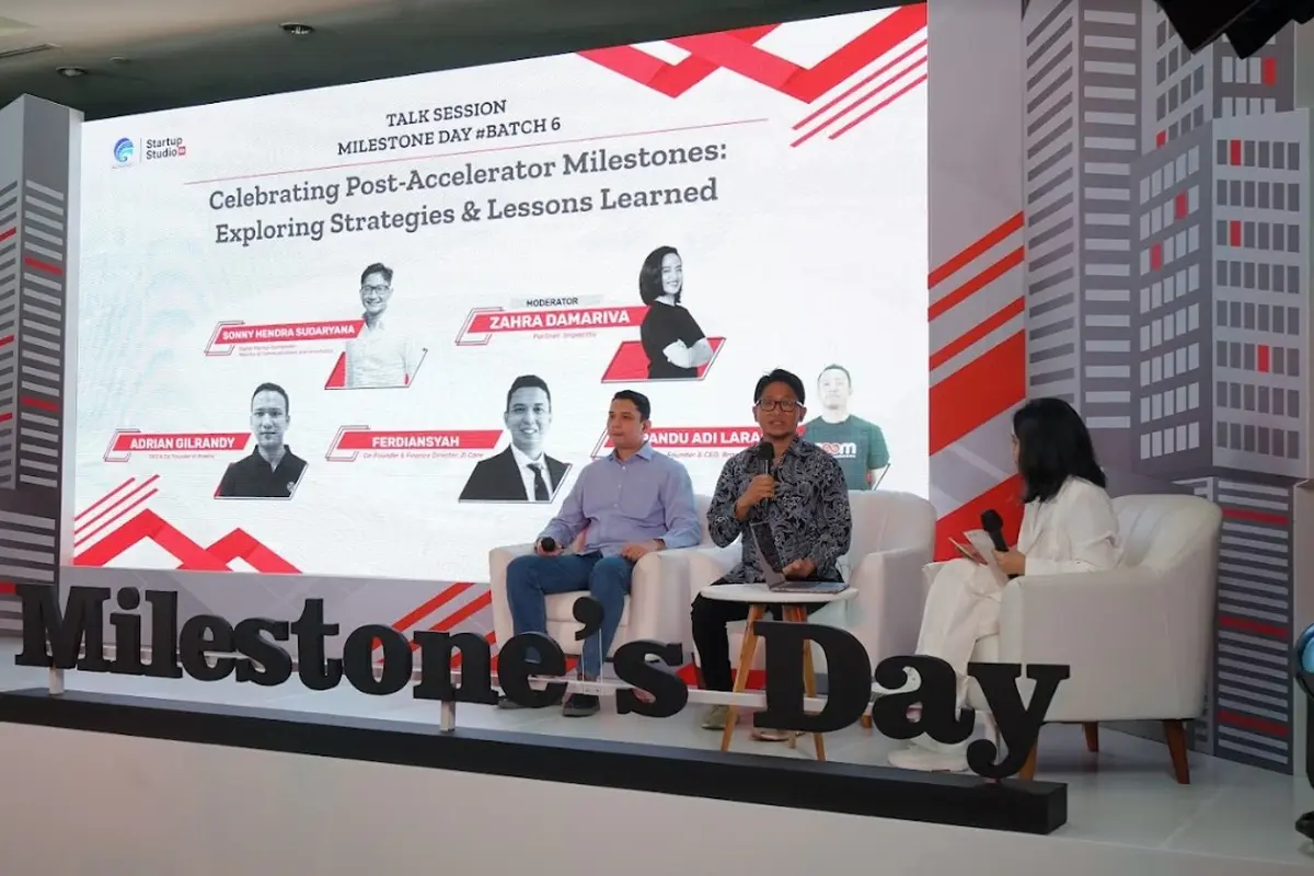 Program akselerator Startup Studio Indonesia (SSI) Batch 6 dengan acara puncak bertajuk “Milestone Day”. Dok: Kominfo