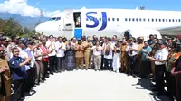 Sriwijaya Air Buka Rute ke Wamena, Wamendagri Ribka Harap Berdampak Positif bagi Warga Papua