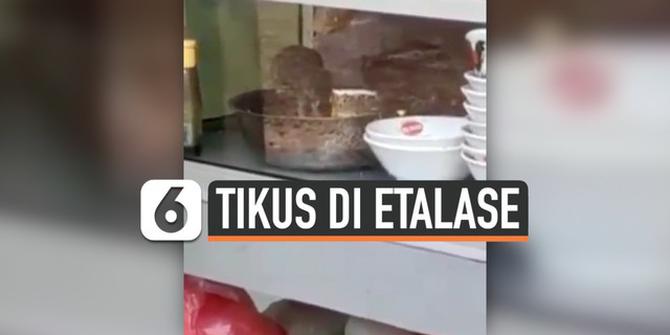 VIDEO: Rekaman Tikus Berkumpul di Etalase Warung Makan