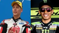 Takaaki Nakagami dan Hafizh Syahrin akan membawa nama Asia pada ajang MotoGP 2018. (MotoGP)
