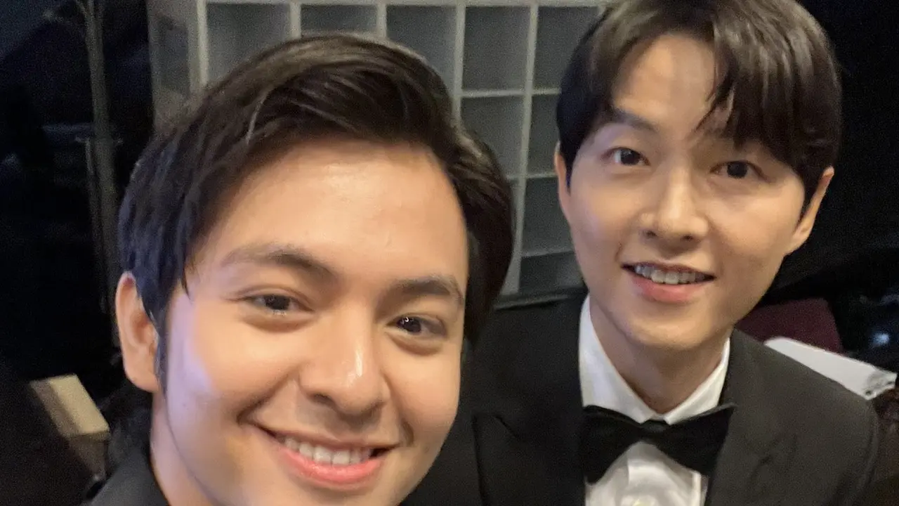 Angga Yunanda dan Song Joong Ki. (Twitter/ Angga_Yunandaaa)