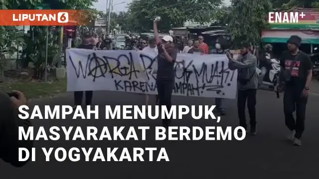 Viral video aksi demo masyarakat terkait penumpukan sampah. Aksi demo ini dilakukan di Dinas Lingkungan Hidup Yogyakarta. Jumat (17/5/2024)