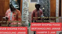 Perjuangan driver ojol antar makanan ke pelanggan ini bikin pilu. (Sumber: TikTok/babangilzam)