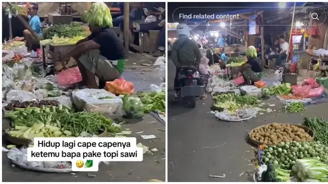 6 Potret Penjual Sayur Nyeleneh Ini Bikin Tepuk Jidat, Pembeli Jadi Mendekat