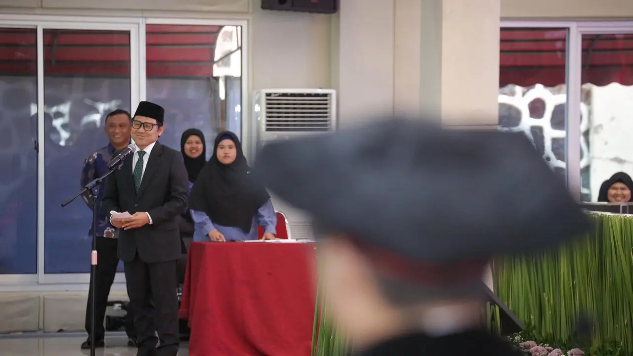 Ketua Umum Partai Kebangkitan Bangsa (PKB), Abdul Muhaimin Iskandar atau yang akrab disapa Cak Imin di Universitas Pertahanan (Unhan), Kamis (4/9/2025) (Istimewa)