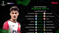 Jadwal Siaran Langsung Conference League 2025/26 Pekan ke-4, Live Eksklusif di Vidio