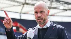 Seiring memburuknya prestasi Barcelona saat ditangani pelatih Ronald Koeman, manajemen Barca sudah menyiapkan calon penggantinya di musim depan. Pilihan jatuh kepada pelatih Ajax Amsterdam, Erik ten Hag. Ia pun telah mengincar 5 amunisi untuk skuat Barcelona. (AFP/ANP/Pieter Stam de Jonge)