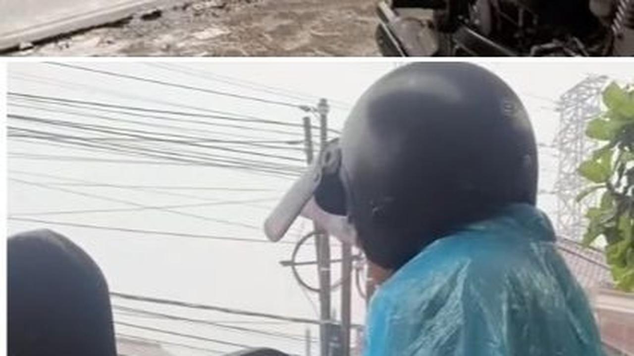 Sama-sama Terjebak Hujan di Jalan, Wanita Ini Rela Pilih Naik Motor Demi Sang Kekasih Bisa Naik Taksi Online