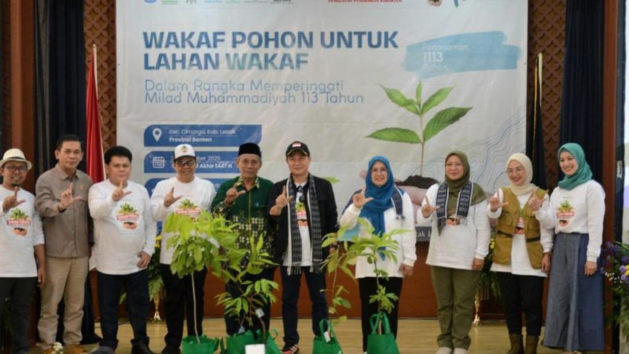 PP Muhammadiyah Gelar Gerakan Penghijauan di Lebak, Tanam 1.113 Pohon untuk Lingkungan