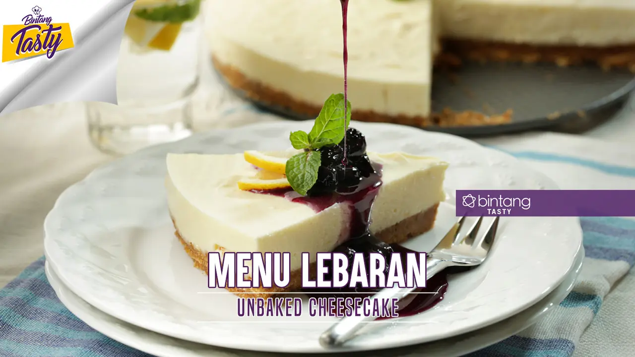 [Bintang] Menu Lebaran: Unbaked Lemon Cheesecake with Blueberry