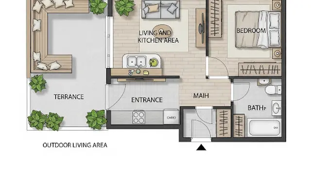 Rumah Type 36 yang Efisien