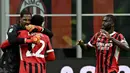 Bertindak sebagai tuan rumah, AC Milan sukses mengandaskan Lecce dengan skor telak 3-0. (Gabriel BOUYS/AFP)