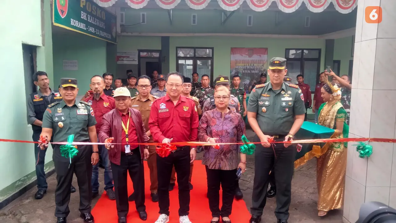 Peresmian kontribusi DPW Ratu Prabu Sulsel di Koramil 1408-13 Rappocini (Liputan6.com/Fauzan)