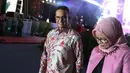 Gubernur DKI Jakarta Anies Baswedan didampingi istrinya saat menghadiri pembukaan event Jakarta Fair 2018 di JIExpo Kemayoran, Jakarta Pusat, Rabu (23/5). (Liputan6.com/Immanuel Antonius)