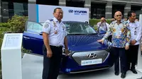 Hyundai Pamer Mobil Listrik Ioniq di Rapat Kemenhub (Ist)