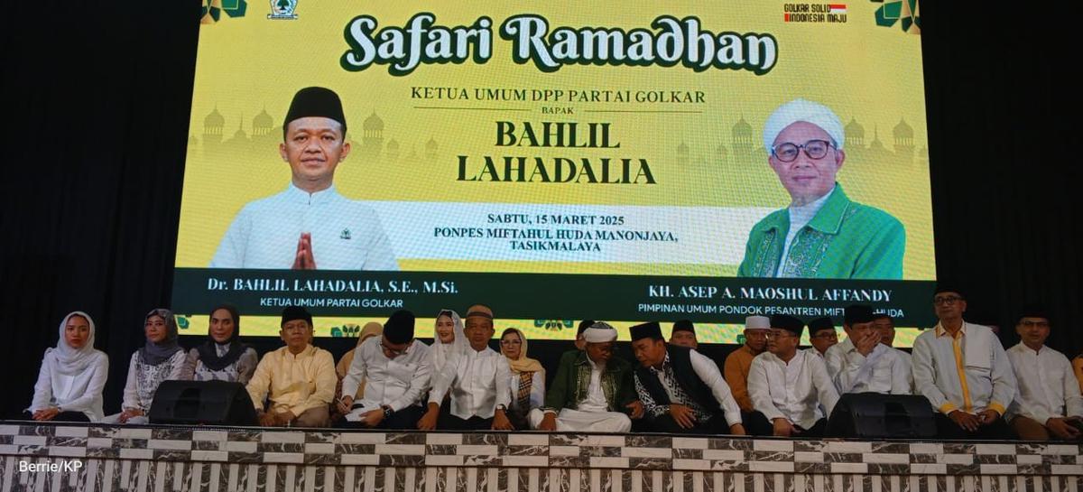 Bahlil Safari Ramadan ke Ponpes di Tasikmalaya