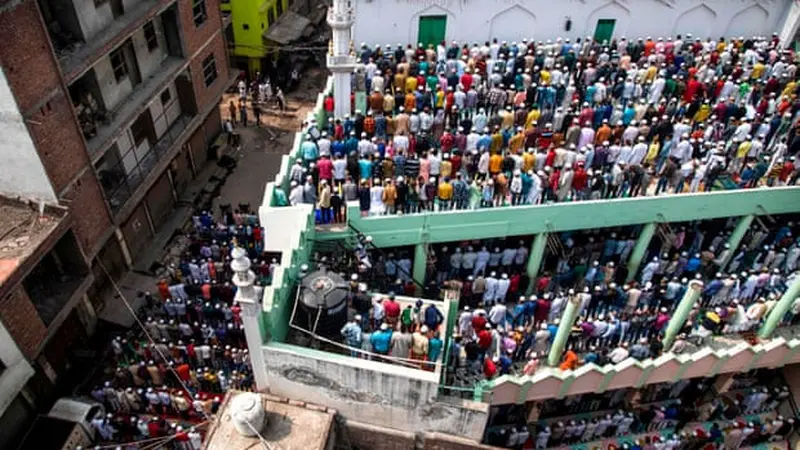 Muslim di daerah Mustafabad, Delhi