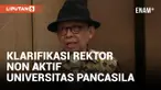 Rektor Non Aktif Universitas Pancasila Berikan Klarifikasi