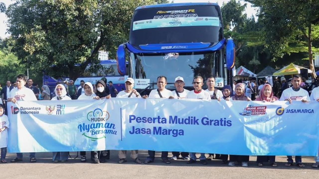 Dukung Program Pemerintah, Jasamarga Lepas Ribuan Peserta Mudik Gratis Jelang Lebaran 2026