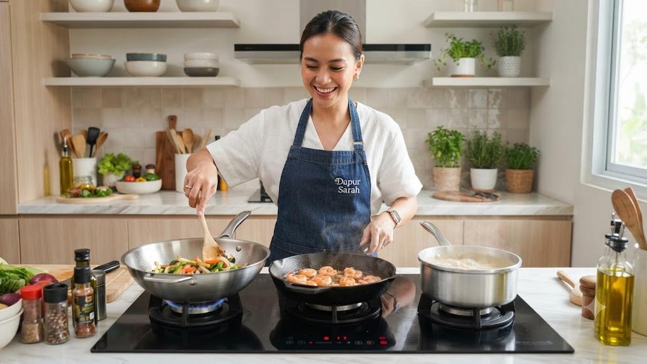 Pilih Peralatan Masak yang Menghantarkan Panas dengan Baik (AI Generated)