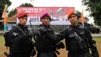 627 personel pasukan khusus mengikuti Latihan Gabungan Gultor Tri Matra IX TA. 2014 di Halim Perdanakusuma Jakarta, Senin (1/12/2014). (Liputan6.com/Helmi Fithriansyah)