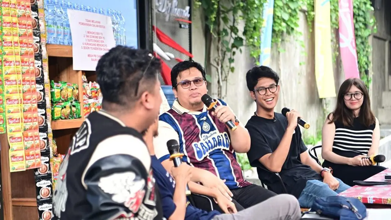 Muhammad Zinedine Alam Ganjar di Defreshco Coffee & Bistro Jogja, Kabupaten Sleman, DIY, Senin (22/1/2024) (Istimewa)