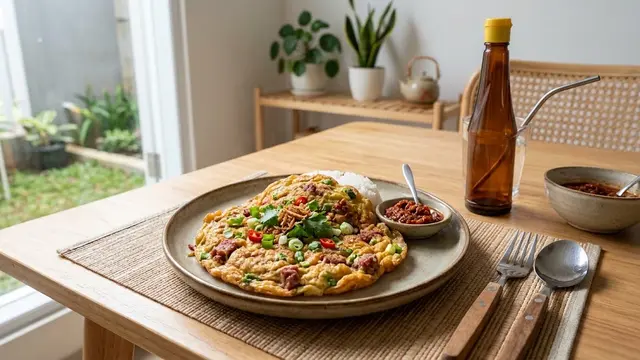 Resep Telur Dadar Kornet Praktis yang Gurih Mengembang
