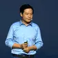 Founder dan CEO Xiaomi, Lei Jun presentasi Xiaomi Mi MIX 2 di University of Technology Gymnasium Beijing, Tiongkok, Senin (11/9/2017) waktu setempat. (Doc: Istimewa)