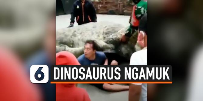 VIDEO: Viral Dinosaurus Ngamuk, Ternyata ini Faktanya