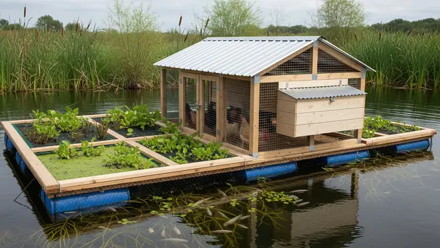 Desain Kebun Ayam yang Menyatu dengan Kandang