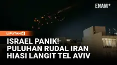 Rudal Iran terlihat melintas di langit Tel Aviv dan Ramallah, memicu sirene peringatan di Israel. Konflik yang terus meningkat telah menyebabkan ribuan korban jiwa dan jutaan pengungsi di kawasan.