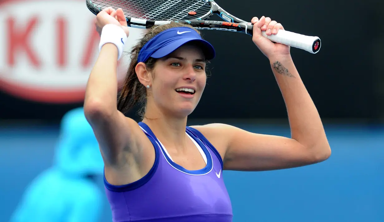 Julia Goerges lahir di Bad Oldesloe, Jerman, pada tanggal 2 November 1988. (AFP/Torsten Blackwood)