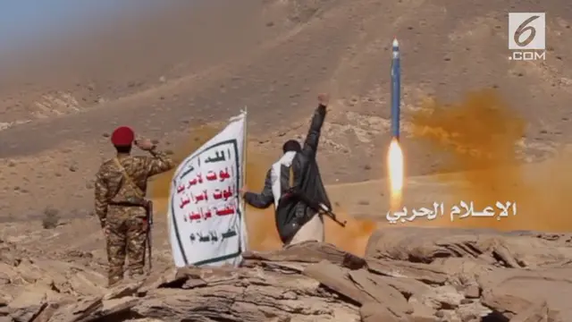 Pemberontak Houthi pada Selasa menjelaskan bahwa rudal yang mereka luncurkan menargetkan Istana Al-Yamama