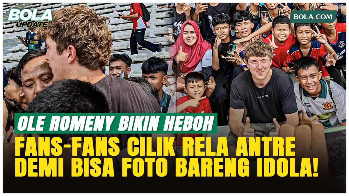 Momen Gemas, Ole Romeny Jadi Rebutan Foto Bareng Fans Cilik di Latihan Timnas Indonesia