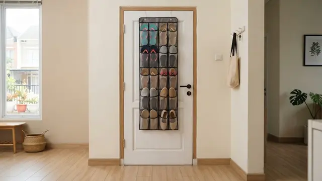 Rak Sepatu di Balik Pintu